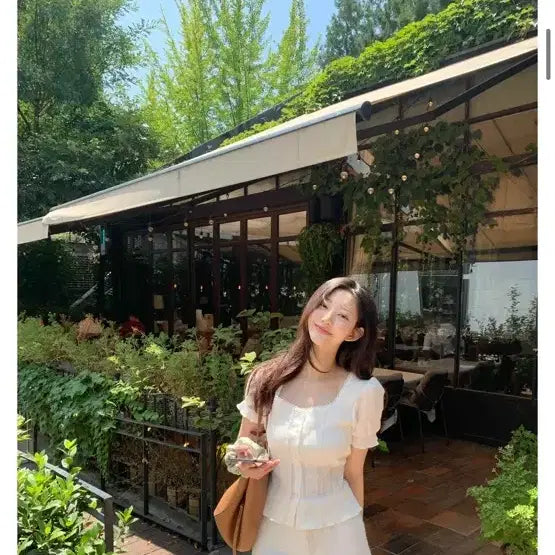 [BUNJANG] JENNIO Summer Pearl Ethnic Blouse White / [새상품]제니오 썸머 펄 에스닉 블라우스 화이트