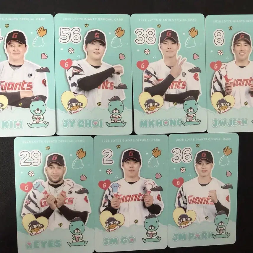 [BUNJANG] Lotte Giants Bonobono Photocard / 롯데 자이언츠 보노보노 포카 양도