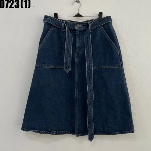 [BUNJANG] Levi's Denim Long Skirt Belt Set / 리바이스 데님 롱 스커트 벨트 세트