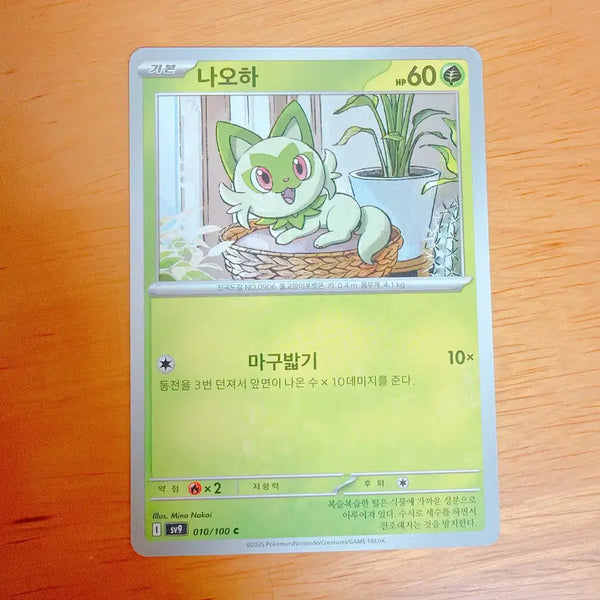 [BUNJANG] Pokemon Card Nao Ha / 포켓몬 카드 나오하