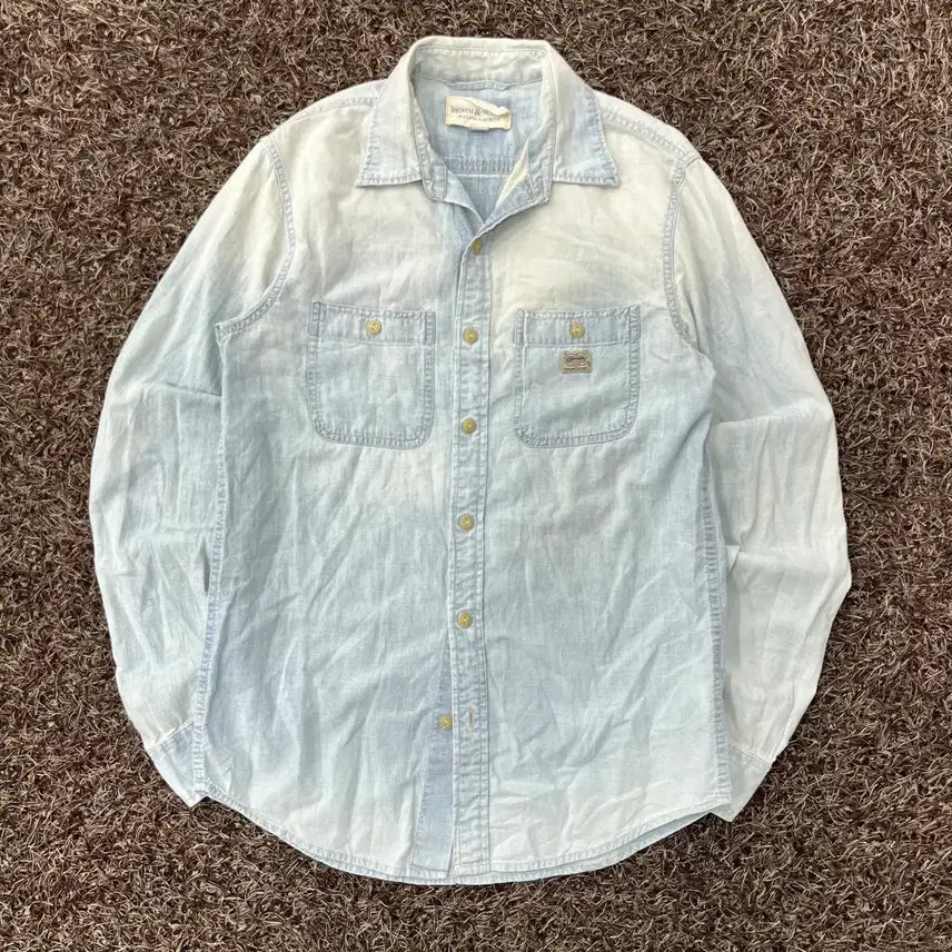 [BUNJANG] Denim & Supply US Flag Denim Shirt / S 데님앤서플라이 성조기 데님 셔츠