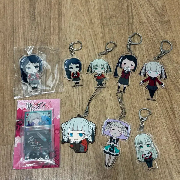 [BUNJANG] Kakegurui Kirari Ririka Sayaka Acrylic Keychain / 카케구루이 키라리 리리카 사야카 아크릴 키링