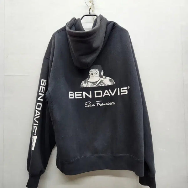 [BUNJANG] Ben Davis Big Logo Printing Hooded Zip-up XL / 벤 데이비스 백 빅로고 프린팅 후드집업 XL(2XL)