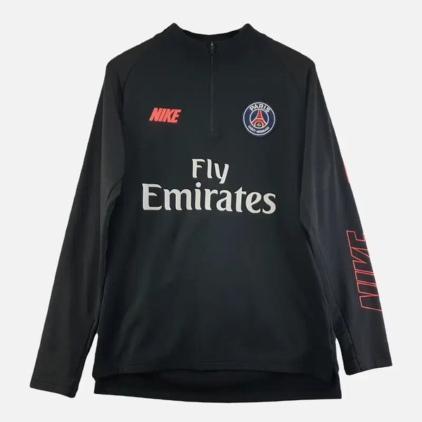 [BUNJANG] Paris Saint-Germain Black Men's Long Sleeve T-Shirt L / 파리생제르망 블랙 남자 긴팔티 L N8130