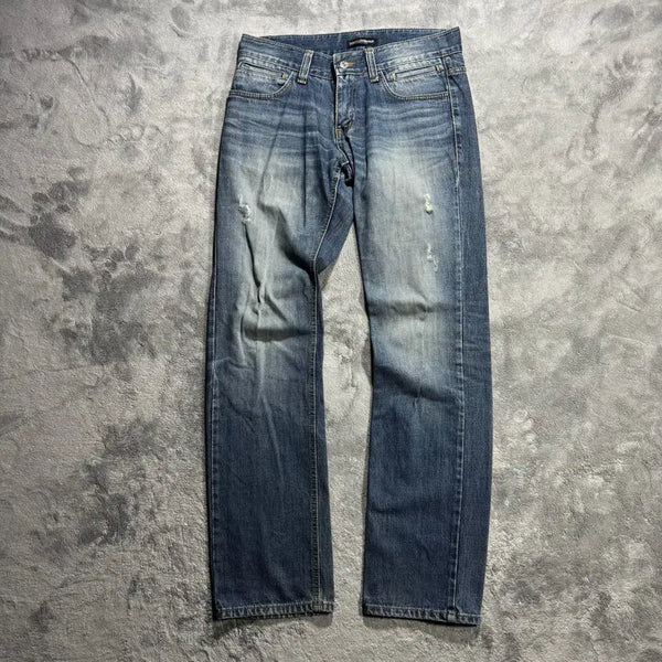 [BUNJANG] Dolce & Gabbana 14 Classic Washed Denim Pants IT48 / 돌체앤가바나 14클래식 스틸플레이트 워싱 데님팬츠 IT48/ 32
