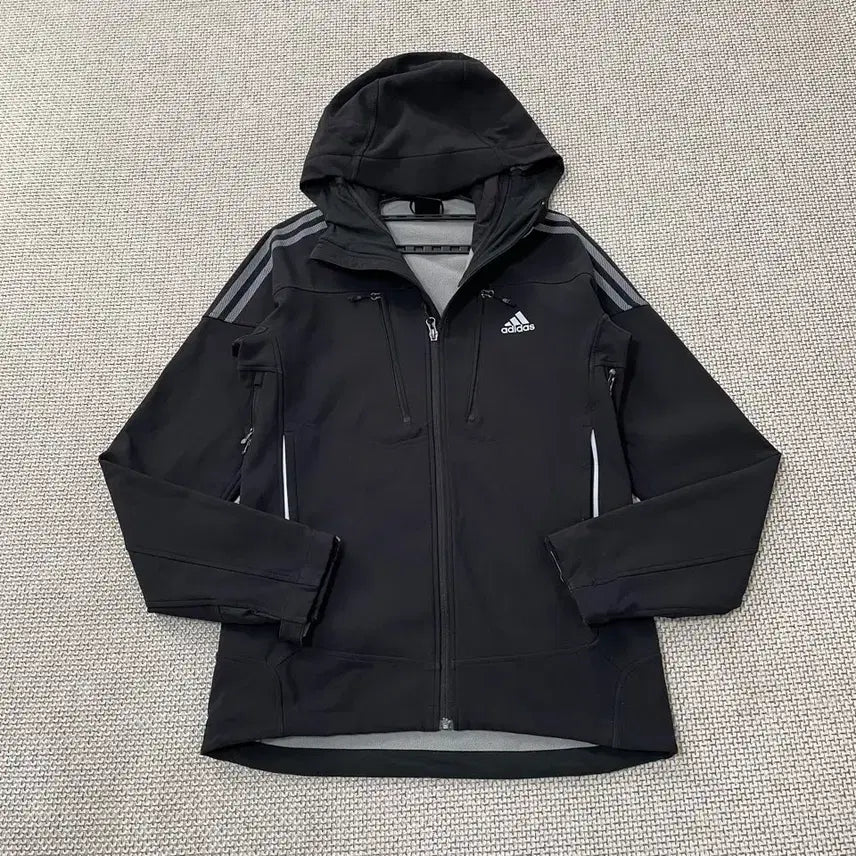 [BUNJANG] Adidas Cotton Blend Fleece Hooded Zip-Up Jacket / M 아디다스 기모 후드집업 자켓 B.5333
