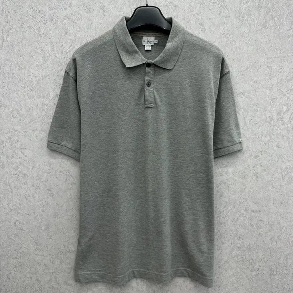 [BUNJANG] Calvin Klein Men's Oversized Fit Short Sleeve Polo Shirt (Size 95/M) / 95 캘빈클라인 남자 오버핏 반팔 카라티
