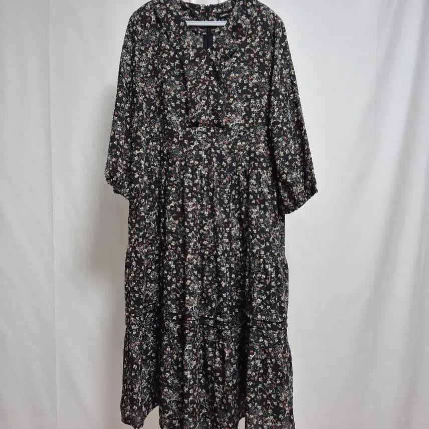 [BUNJANG] Lafiaf Floral Pattern Long Dress / 라삐아프 플로럴 패턴 롱 원피스/77