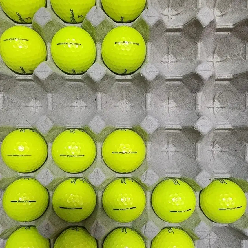 [BUNJANG] Titleist Yellow Golf Balls - 18 Balls / 타이틀리스트 옐로우볼(컬러볼)로스트볼 골프공 18알