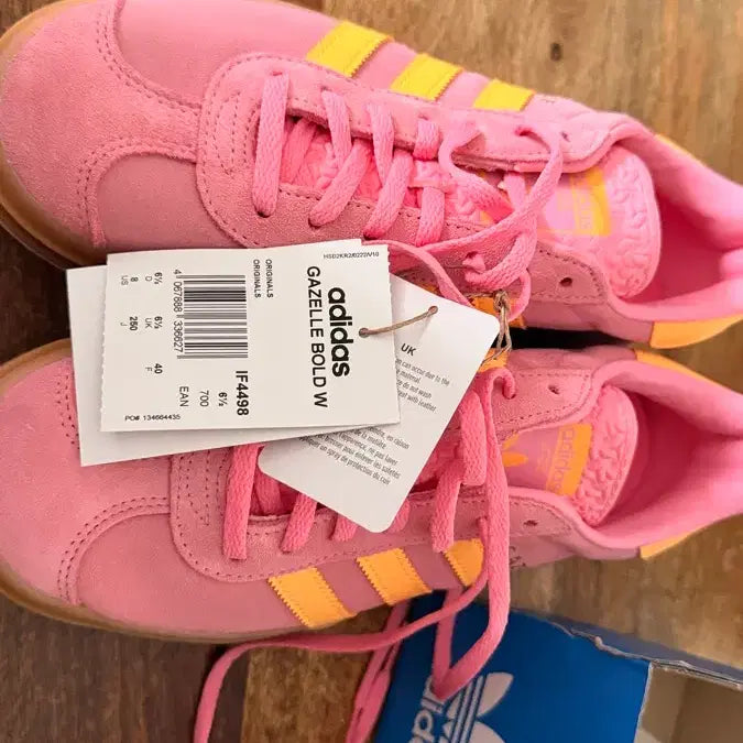[BUNJANG] Adidas Gazelle Bold W Pink/Orange 250 / 미사용 아디다스 가젤 볼드 W 핑크/오렌지 250