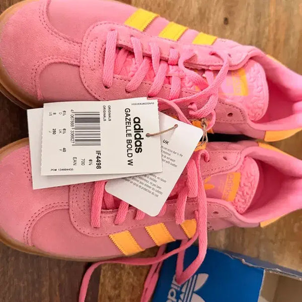 [BUNJANG] Adidas Gazelle Bold W Pink/Orange 250 / 미사용 아디다스 가젤 볼드 W 핑크/오렌지 250