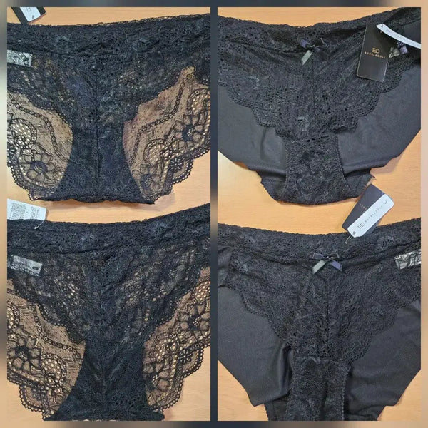 [BUNJANG] Bubble Doll Black Lace Panty (See-through, Mesh) / 버블돌 검정레이스팬티.시스루.블랙망사팬티.