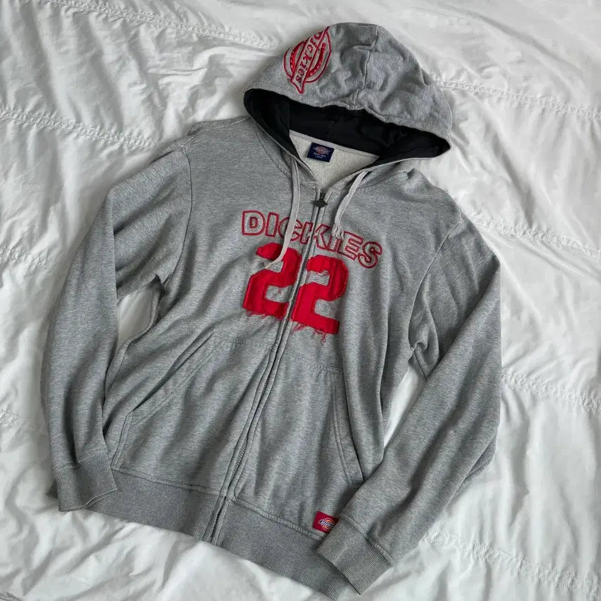 [BUNJANG] Dickies Gray Hoodie Zip-Up / 디키즈 그레이 후드집업