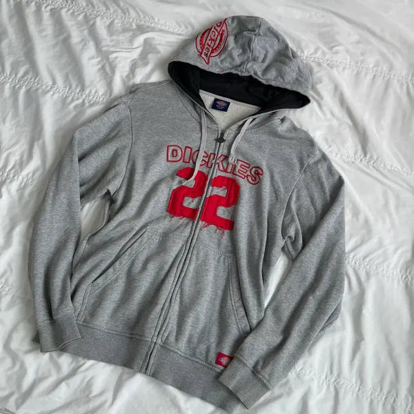 [BUNJANG] Dickies Gray Hoodie Zip-Up / 디키즈 그레이 후드집업