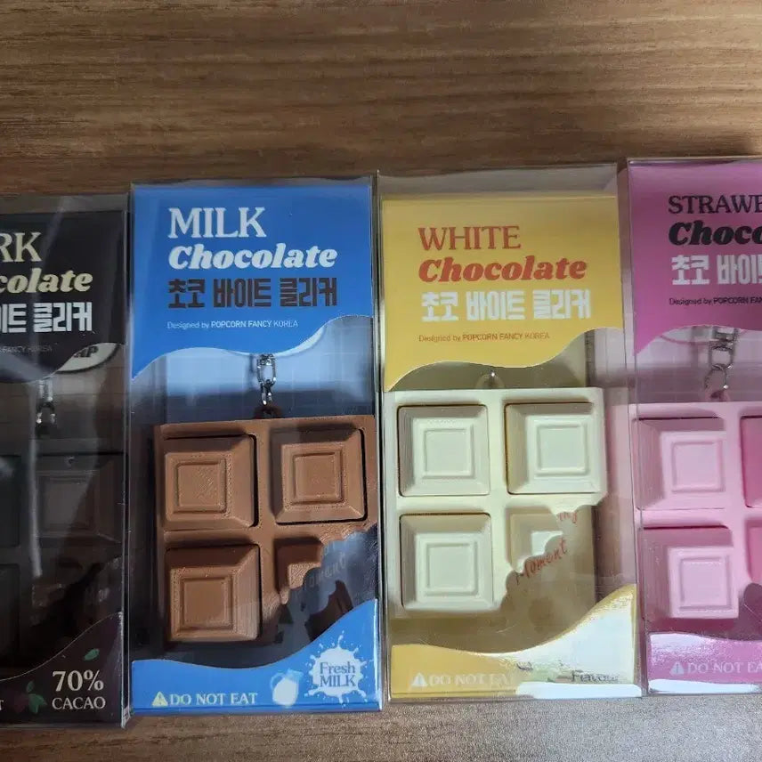 [BUNJANG] Choco Bite Clicker Keycap Keyring Set / (새제품) 초코 바이트 클리커 키캡 키링 4종류 일괄판매