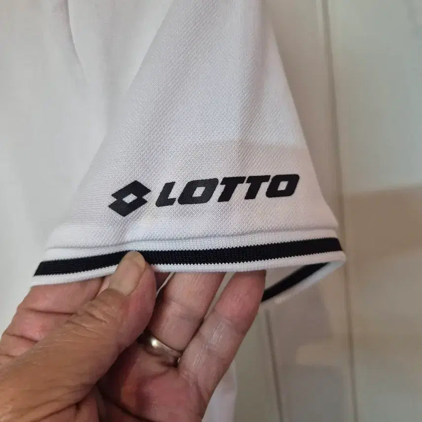 [BUNJANG] Lotto Short-Sleeve Polo Shirts (White, Set of 2) / 로또 반팔 카라티 흰색  두장 일괄새상품