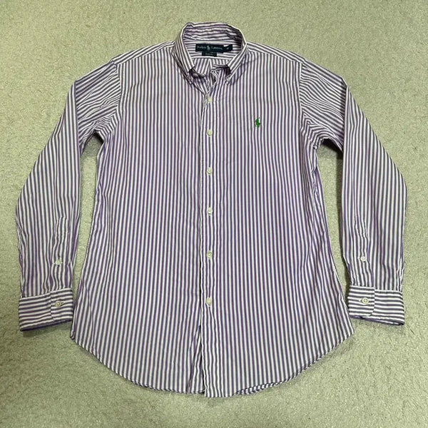 [BUNJANG] Polo Ralph Lauren Striped Shirt Purple M / 폴로 랄프로렌 스트라이프 셔츠 퍼플 m