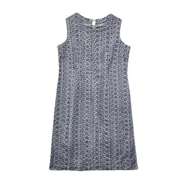 [BUNJANG] Vintage Light Blue Lace Punching Dress / 빈티지 플라워 레이스 펀칭 라이트 블루 원피스