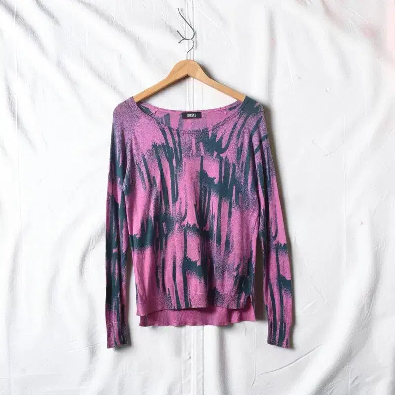 [BUNJANG] Diesel Geometric Pattern Knit / 디젤 기하학 패턴 니트 M0823