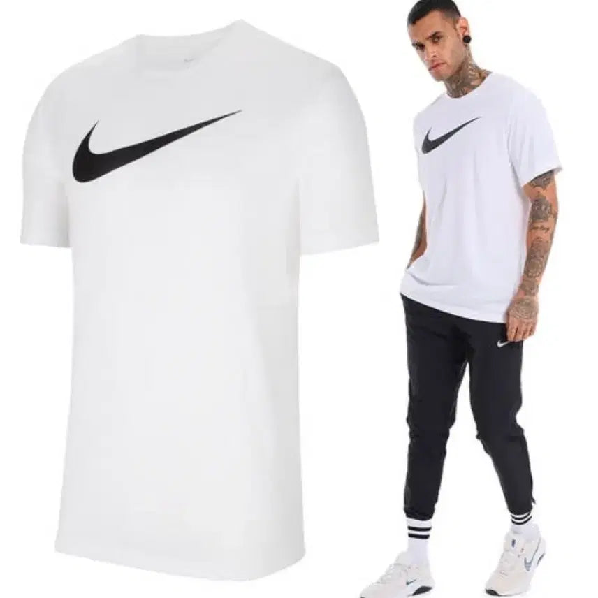 [BUNJANG] Nike Dri-FIT T-Shirt White (Size M/US 95-100) / 새제품-나이키 반팔 반팔티 드라이핏 화이트(95~100사이즈)