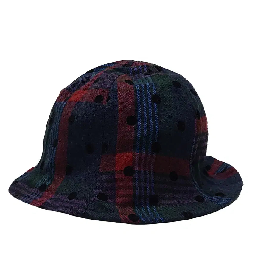 [BUNJANG] Check Dot Bucket Hat / [FREE] 체크 도트 벙거지 모자 새상품