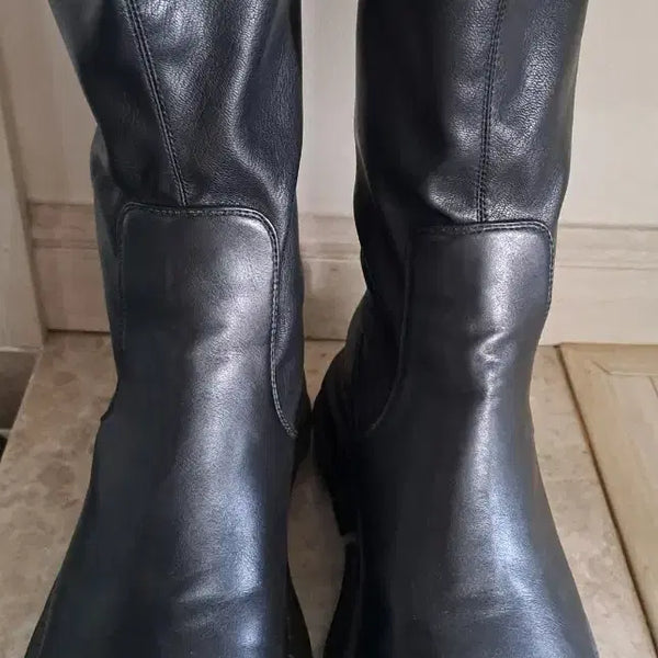 [BUNJANG] Black Platform Chelsea Boots / 블랙통굽 첼시 부츠