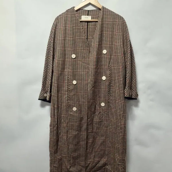[BUNJANG] System Check Pattern Coat / 시스템 체크 패턴 코트 90