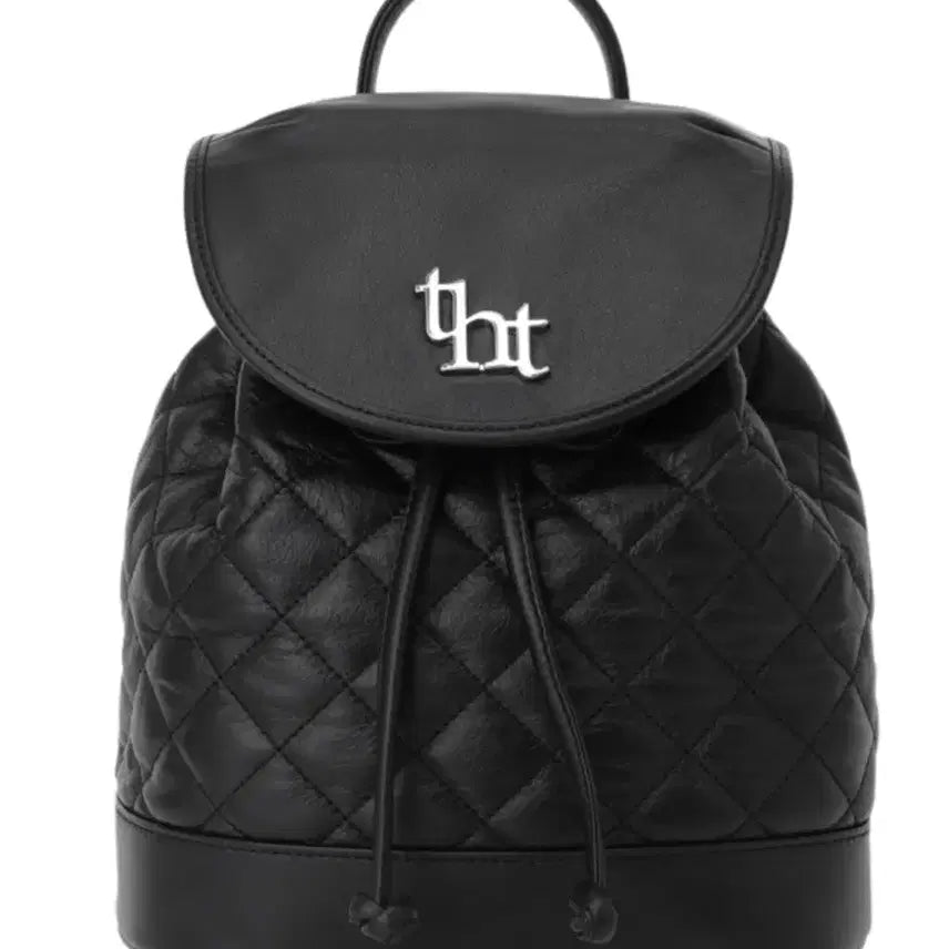 [BUNJANG] 3Times Acorn Quilted Backpack Black + Sleeveless Top Black / 쓰리타임즈 아콘 퀄티드 백팩 블랙 + 나시 블랙