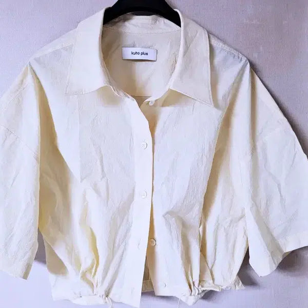 [BUNJANG] KUHO Plus Cropped Lightweight Woven Jacket (PO1354) / 구호플러스 크롭 경량 우븐자켓 폴1354