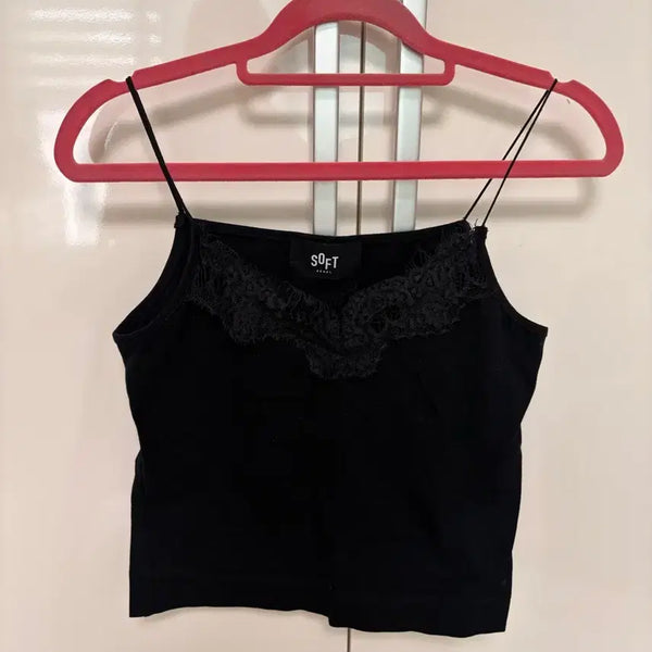 [BUNJANG] Soft Seoul Lace Camisole Black Free Size / softseoul 소프트서울 레이스 나시
