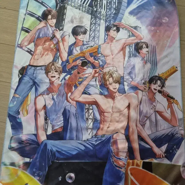 [BUNJANG] Waterbomb Fabric Poster Towel / 워터밤 패브릭 포스터 타올
