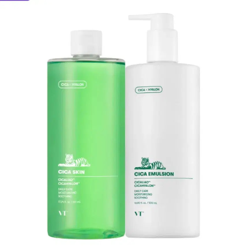 [BUNJANG] VT Cica Skincare 2-Piece Set (Large Size) / VT시카스킨케어2종세트(대용량)