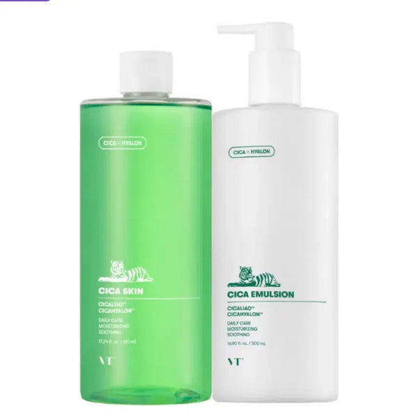 [BUNJANG] VT Cica Skincare 2-Piece Set (Large Size) / VT시카스킨케어2종세트(대용량)