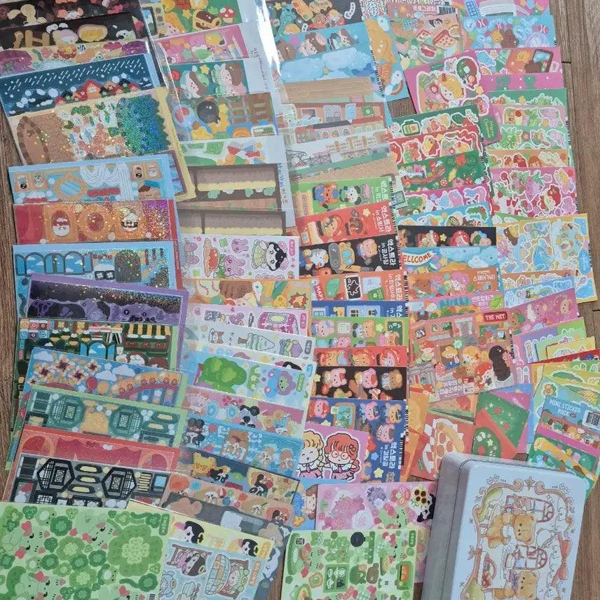 [BUNJANG] Jieoksangjeom Jjoramjii Seal Sticker Tin Case Set / 지옥상점 쪼람쥐 등 씰스티커 틴케이스 포함
