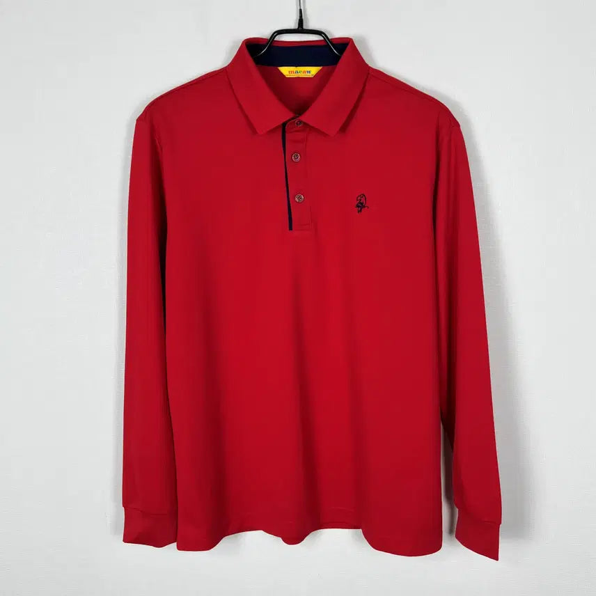[BUNJANG] Macaw Red Long Sleeve T-Shirt L / macaw 마코 레드 긴팔 티 티셔츠 남100 L 라덴 빈티지