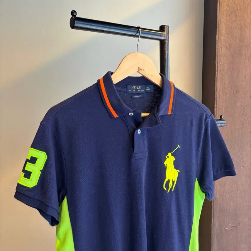 [BUNJANG] Polo Ralph Lauren Navy Big Pony Half Sleeve Polo Shirt / 17575 - 폴로 랄프로렌 네이비 빅포니 반팔 카라티