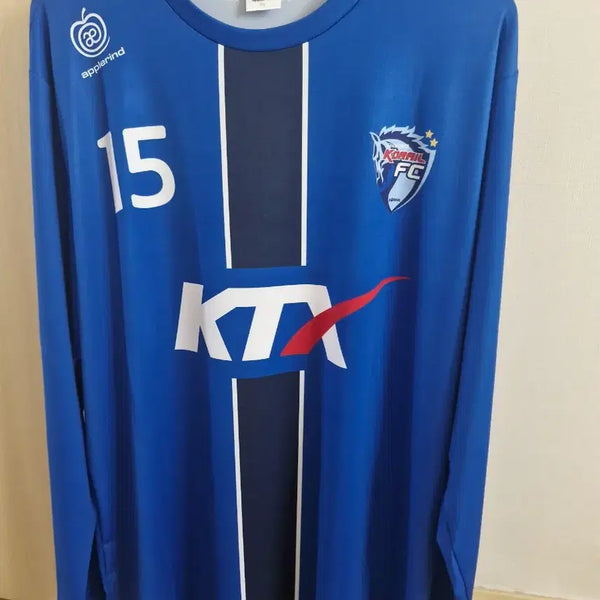[BUNJANG] 2017 Daejeon Korail Home Long-Sleeve Uniform (Player: Park Jin-seop, Size: 110) / 2017대전코레일홈긴팔유니폼