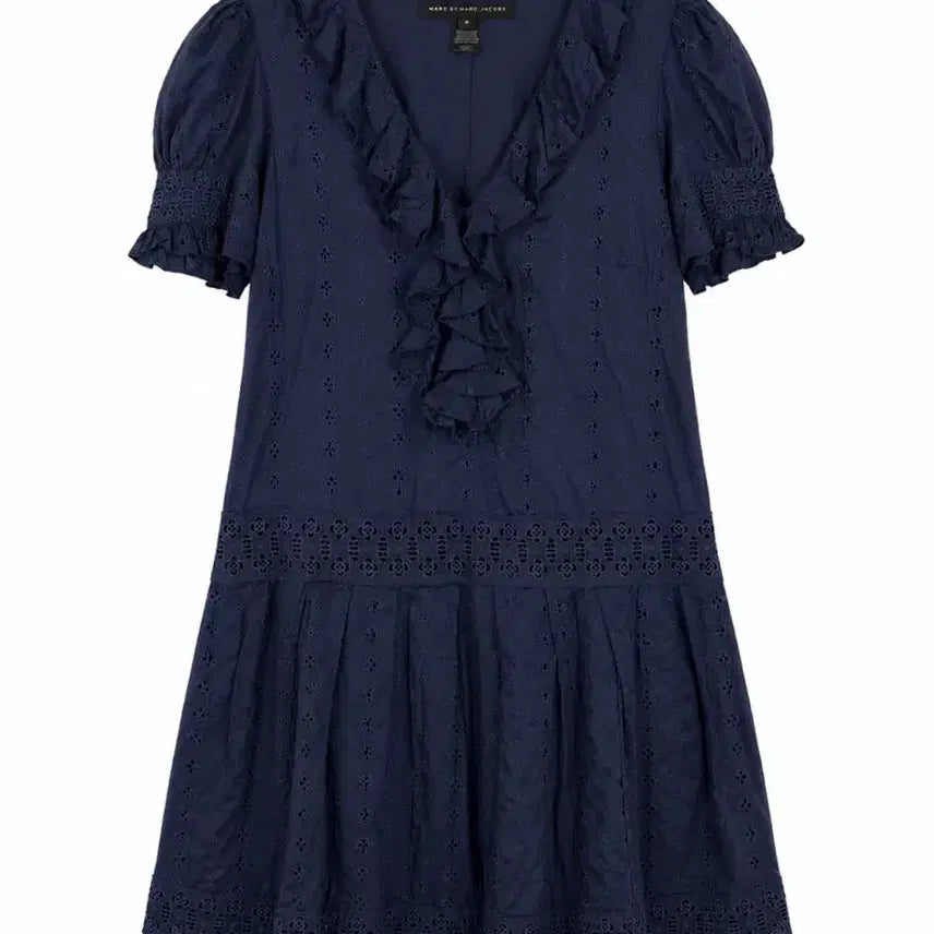 [BUNJANG] Marc Jacobs Mori Girl Style Perforated Midi Dress / 마크제이콥스 모리걸 스타일 펀칭 미디 원피스