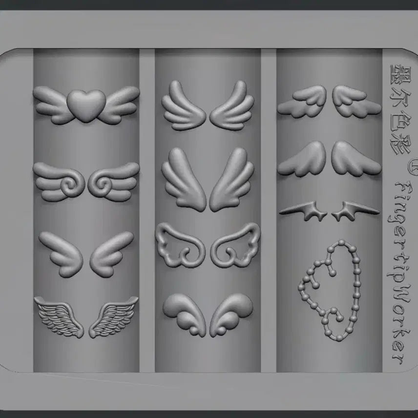 [BUNJANG] Angel Wing Nail Mold / 천사 날개 네일몰드