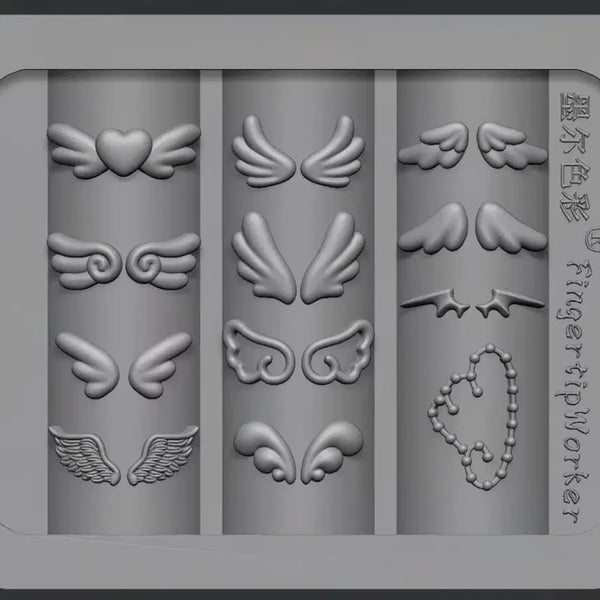 [BUNJANG] Angel Wing Nail Mold / 천사 날개 네일몰드