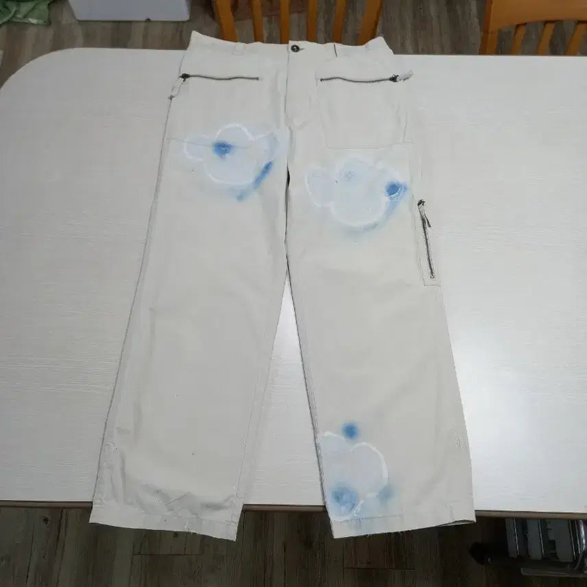 [BUNJANG] ROGATIS Summer Cotton Trousers Ivory Custom Size 32 / 32 ROGATIS 여름용 면바지 아이보리 커스텀 32-447