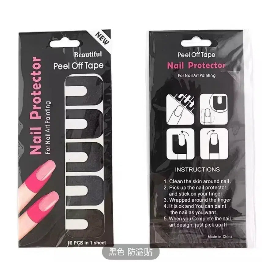 [BUNJANG] Nail Protector Peel-Off Tape (10 count) / 네일 프로텍터 필오프 테이프 10매입