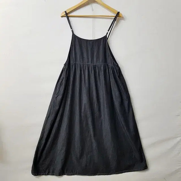 [BUNJANG] SEASON & REASON Slim Denim One-Piece Dress / SEASON & REASON 슬림 데님 탑 원피스