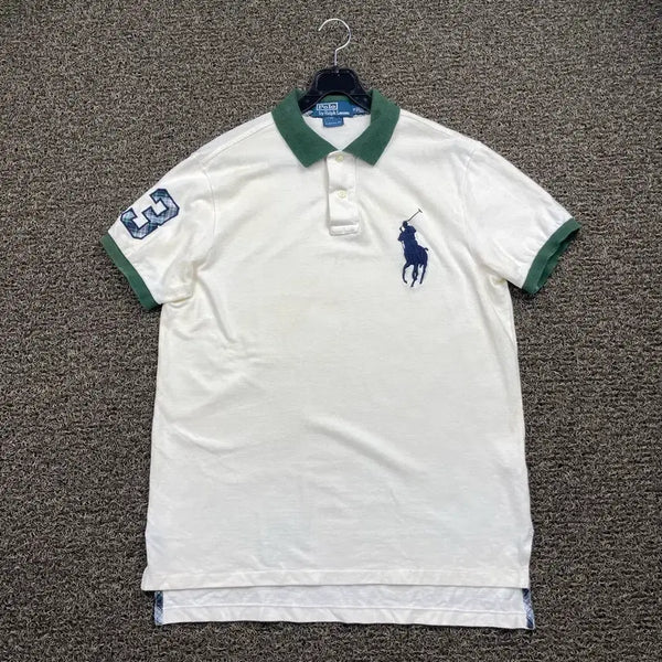 [BUNJANG] Polo Ralph Lauren Big Pony Pique T-Shirt White / 폴로 랄프로렌 빅포니 화이트 피케 티셔츠