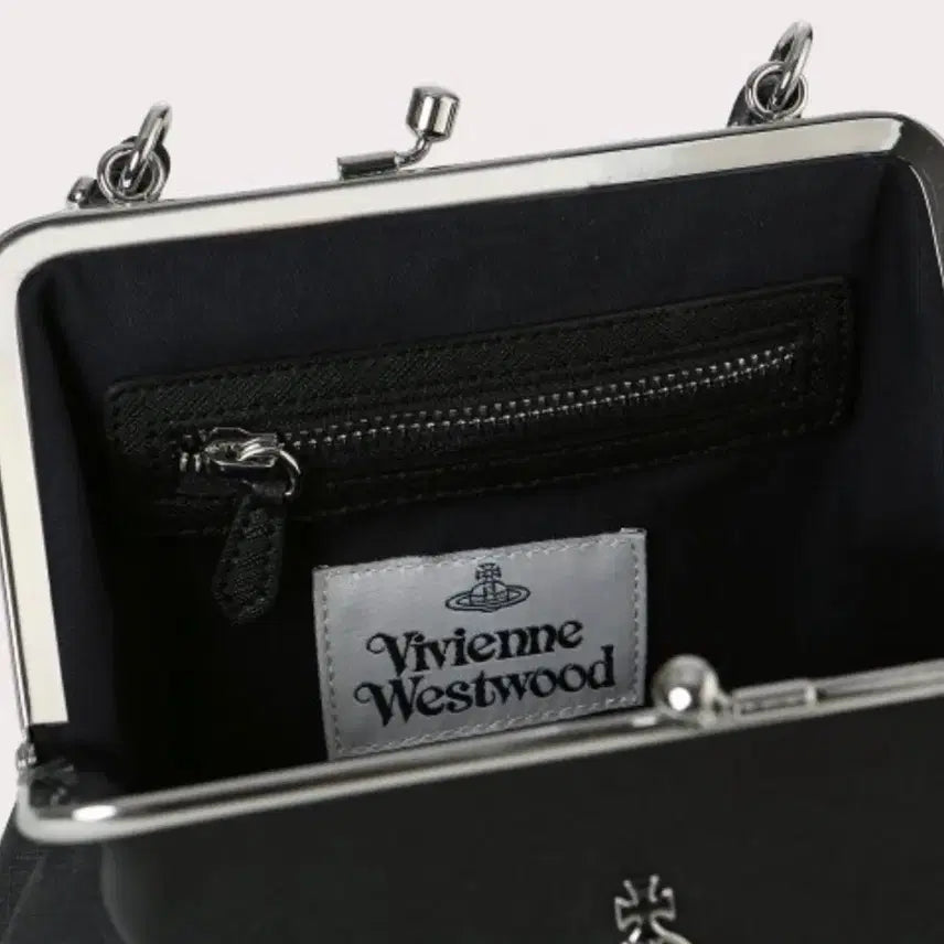 [BUNJANG] Vivienne Westwood Saffiano Granny Frame Crossbody Bag / 비비안웨스트우드 사피아노 그래니 프레임 크로스백