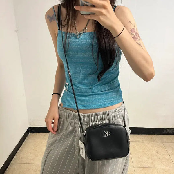 [BUNJANG] Calvin Klein Black Crossbody Bag / 캘빈클라인 블랙 크로스백