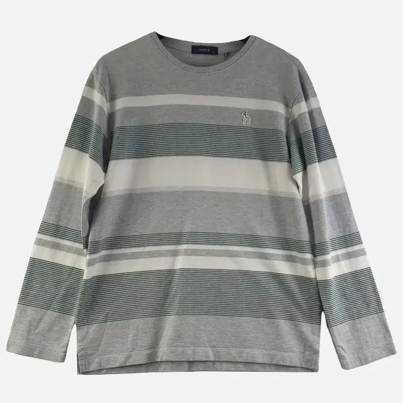 [BUNJANG] Hazzys Light Gray Men's Knit 95 / 헤지스 라이트 그레이 남자 니트 95 N8235