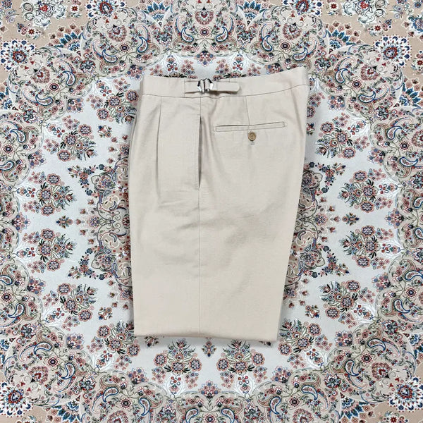 [BUNJANG] Bernard Zins BAC J Two-Pleat Trousers Beige Cotton / [A등급 32추천] 버나드장스 BAC J 베이지 투턱 트라우져팬츠