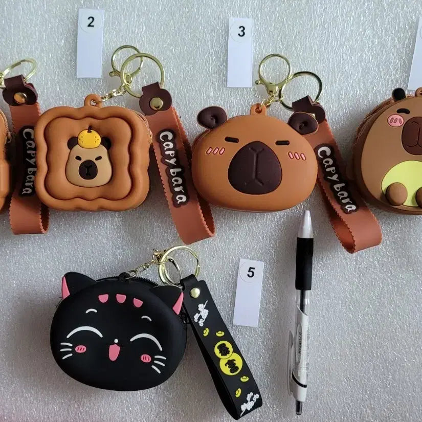 [BUNJANG] Capybara Coin Pouch Keychain / 카피바라 동전지갑 키링