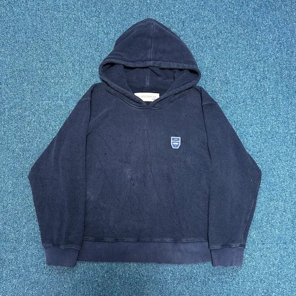 [BUNJANG] Via Plain Navy Hoodie / 비아플레인 네이비 후드티